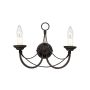 Elstead Lighting CARISBROOKE CB2-BLACK Светильник за стена 2x60W/E14