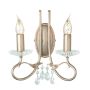 Elstead Lighting CHRISTINA CRT2-SILVER-GOLD Светильник за стена 2x60W/E14