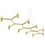 King Home ATOMIC LONG DW-d1005-10C.GOLD Висяща лампа 10x10W/G9 IP20