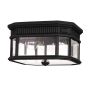 Feiss COTSWOLD LANE FE-COTSLN-F-BK Таванен светилник 2x60W/E27 IP44