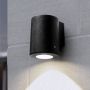Fumagalli Franca FMG-FRANCA90-BLK Светильник за стена 1x6W/GU10 4000K-2700K 366lm IP55