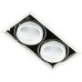 Italux VERTICO GL7108-2/2X18W 3000K WH+BL Вградено спот светило 2x18W/LED 3045LM IP20