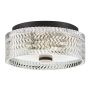 Hinkley Lighting Elle HK-ELLE-F-S-BK Таванен светилник 2x60W/E27 IP20