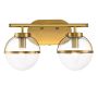 Hinkley Hollis HK-HOLLIS2-C-HB-BATH Светильник за стена 2x60W/E14 IP44