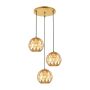 Italux HILO PND-22341-3SA-GD Висяща лампа 3x40W/E27 IP20