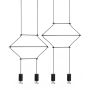 King Home FLUSSO LINE JD0032-4P Висяща лампа 4x3W/G9 3000K 960LMLM IP20