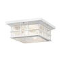 Elstead Lighting BEACON SQUARE KL-BEACON-SQUARE-F-WHT Таванен светилник 2x60W/E27 IP44