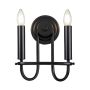 Kichler Capitol Hill KL-CAPITOL-HILL2-BLK Светильник за стена 2x40 W/E14