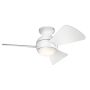 Kichler Sola KLF-SOLA-34-WHT Вентилатор 1x10W/LED 3000K 1116 lm IP23