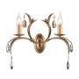 Elstead Lighting LILY LL2-ANT-BRZ Светильник за стена 2x60W/E14