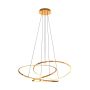 Zuma Line CHOLET MD7360-1A-3GT Висяща лампа 1x56W/LED 3000K 6600lm IP20