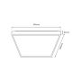 Milagro QUADRO ML7932 Таванен светилник 1x66W/LED 3000K-6000K 7050lm IP20