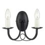 Elstead Lighting MINSTER MN2-BLACK Светильник за стена 2x60W/E14