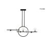King Home ALURE LINE TWIN MSE010100346 Таванна лампа 7x5W|16W/G9 3000K 1280LM IP20