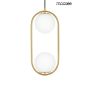 King Home AURELIA TWIN MSE010100303 Висяща лампа 2x40W/E14 IP20