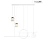 King Home STARS MSE010100343 Висяща лампа 1x46W/LED 3000K 3680LM IP20