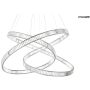 King Home WAVE MSE1501100197 Висяща лампа 20W/LED 3000K 9600lm