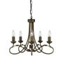 Elstead Lighting OLIVIA OV5-BLK-GOLD Люстра 5x60W/E14