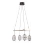 Italux Alani PND-34375-4-BK Висяща лампа 4x24W/LED 3000K 1931lm IP20