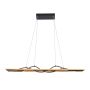 Italux Conato PND-23848-30W-BK-GD Висяща лампа 2x35W/LED 3000K 1200lm IP20