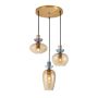 Italux Fanda PND-31882-3A-GD-AMB Висяща лампа 3x40W/E27 IP20