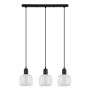 Italux LAMEZIA PND-67594-3-BK+CL Висяща лампа 3x40W/E27 IP20