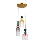 Italux Manso PND-37462-3A-MC-GD Висяща лампа 3x40W/E14 IP20