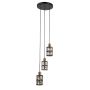 Italux Menfi PND-44236-3-BK-GD Висяща лампа 3x40W/E27 IP20