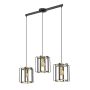 Italux PRIMERO PND-44003-3-BK-GD Висяща лампа 3x60W/E27 IP20