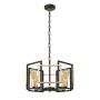 Italux PRIMERO PND-44003-4-BK-GD Висяща лампа 4x60W/E27 IP20