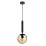 Italux RAVENA PND-2324-1 BK+AMB Висяща лампа 1x10W/E27 IP20