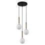 Italux Ravena PND-2324-3A GD+OPAL Висяща лампа 3x10W/E27 IP20