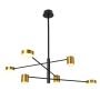 Italux REMDAL PND-16374-6-BK-GD-4K Висяща лампа 36W/LED 4000K 2700LM IP20