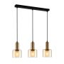 Italux SANTIA PND-65342-3-BRO+AMB Висяща лампа 3x40W/E27 IP20