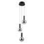 Italux Strela PND-34378-3S-BK Висяща лампа 3x15W/LED 3000K 1188lm IP20