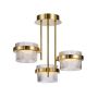 Italux Tiara PND-77362-3-24W-GD Таванна лампа 3x24W/LED 3000K 2603lm IP20