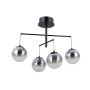 Italux Velada PND-34381-4-BK Висяща лампа 4x20W/LED 3000K 1810lm IP20