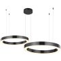 Step Into Design CIRCLE 2in1 ST-8848-40+60 black Висяща лампа 2x53W/LED 3000K 5035lm IP20