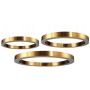 Step Into Design CIRCLE 3in1 ST-8848-40+60+80 brass Висяща лампа 3x93W/LED 3000K 8835lm IP20