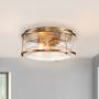 Quintiesse ASHLAND BAY QN-ASHLANDBAY-F-NBR-BATH Таванен светилник 2x60W/E27 IP44