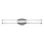 Quintiesse FACET QN-FACET-LED2-PC-BATH Светильник за стена 2x12W/LED 3000k 2160LM IP44