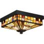 Quoizel INGLENOOK QZ-INGLENOOK-F Таванен светилник 2x60W/E27 IP44