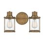 Quoizel Riggs QZ-RIGGS2-BATH-WS Светильник за стена 2x40W/E27 IP44