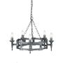 Elstead Lighting SAXON SAX5-BLK-SIL Люстра 5x60W/E14