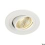 SLV NEW TRIA 1 SET 113871 Вградено спот светило 1x8W/LED 2700K 645LM IP20