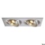 SLV NEW TRIA 111382 Вградено спот светило 2x75W/GU10/ES111 IP20