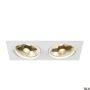 SLV NEW TRIA 113841 Вградено спот светило 2x75W/GU10/ES111 IP20