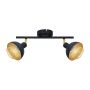 Italux Savio SPL-27357-2-BK-GD Спот 2x40W/E14 IP20