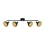 Italux Savio SPL-27357-4-BK-GD Спот 4x40W/E14 IP20