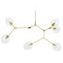 King Home SPLIT GOLD XCP8085-6.BRASS Висяща лампа 6x40W/E27 IP20